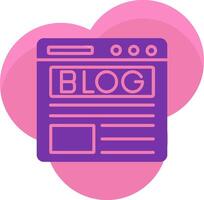 Blog Icon Design Symbol vector