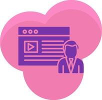 Content Creator Icon Design Symbol vector