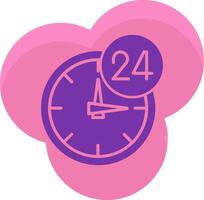 24 Hours Icon Design Symbol vector