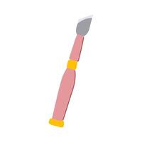 detail chisel carving cartoon illustration vector