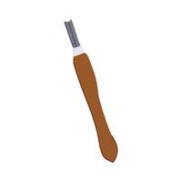 create chisel carving cartoon illustration vector