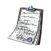 conditions contract sketch hand drawn vector
