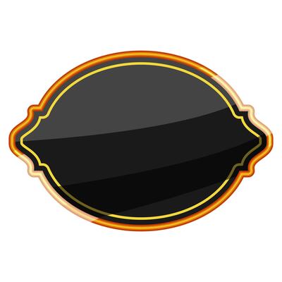 opulence label golden luxury cartoon illustration