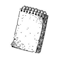 jot notepad sketch hand drawn vector