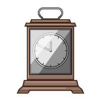 loud travel alarm clock cartoon illustration vector