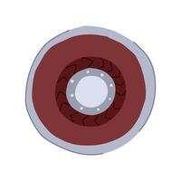protection viking shield cartoon illustration vector