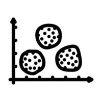 clusters big data line icon illustration vector
