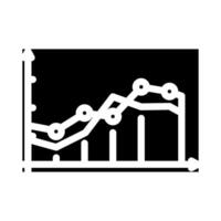 analytics chart big data glyph icon illustration vector