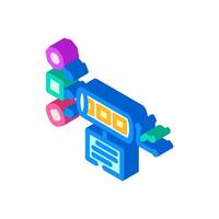 pipeline big data isometric icon illustration vector