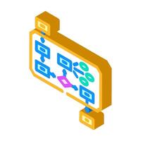algorithm big data isometric icon illustration vector