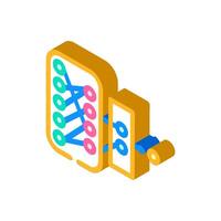 network nodes big data isometric icon illustration vector