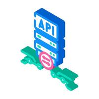 api connection isometric icon illustration vector