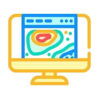 heatmap big data color icon illustration vector