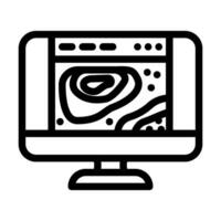 heatmap big data line icon illustration vector