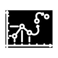 predictive analytics glyph icon illustration vector