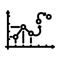 predictive analytics line icon illustration vector