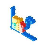 predictive analytics isometric icon illustration vector