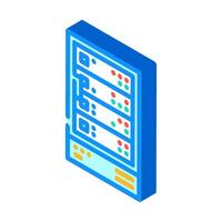 storage disks big data isometric icon illustration vector
