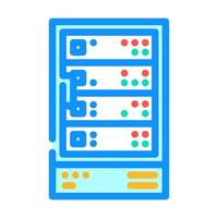 storage disks big data color icon illustration vector