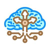 load balancer cloud computing color icon illustration vector
