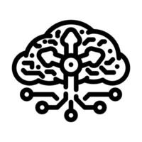 load balancer cloud computing line icon illustration vector