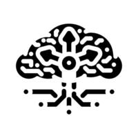 load balancer cloud computing glyph icon illustration vector