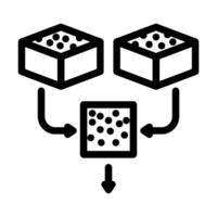 training data machine learning line icon illustration vector