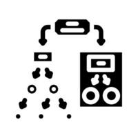 decision tree machine learning glyph icon illustration vector
