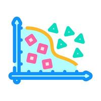 feature extraction machine learning color icon illustration vector