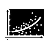 regression graph machine learning glyph icon illustration vector