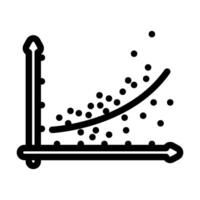 regression graph machine learning line icon illustration vector