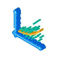 regression graph machine learning isometric icon illustration vector