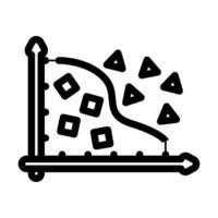feature extraction machine learning line icon illustration vector