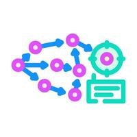 model accuracy gauge machine learning color icon illustration vector