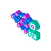 model accuracy gauge machine learning isometric icon illustration vector