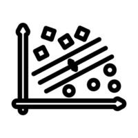 support machine learning line icon illustration vector