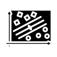 support machine learning glyph icon illustration vector