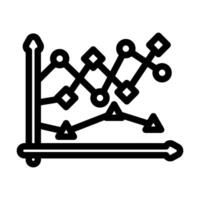 data points plot machine learning line icon illustration vector