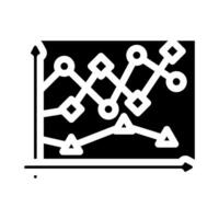 data points plot machine learning glyph icon illustration vector