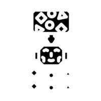classification machine learning glyph icon illustration vector