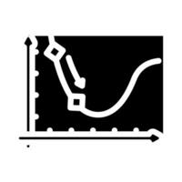 gradient descent arrow machine learning glyph icon illustration vector