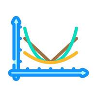 loss function chart machine learning color icon illustration vector