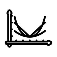 loss function chart machine learning line icon illustration vector