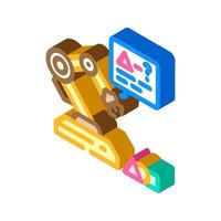 reinforcement machine learning isometric icon illustration vector