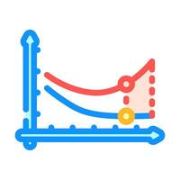 overfitting warning machine learning color icon illustration vector