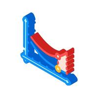 overfitting warning machine learning isometric icon illustration vector