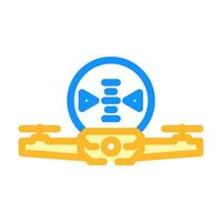 altitude meter unmanned aerial vehicle color icon illustration vector