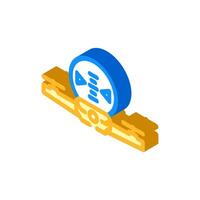 altitude meter unmanned aerial vehicle isometric icon illustration vector