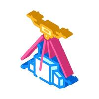 3d mapping tool aerial vehicle isometric icon illustration vector
