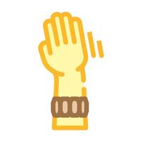 gesture control band wearable color icon illustration vector
